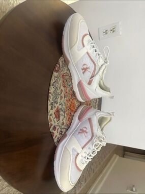 Calvin Klein White & Blush Women's Sneakers